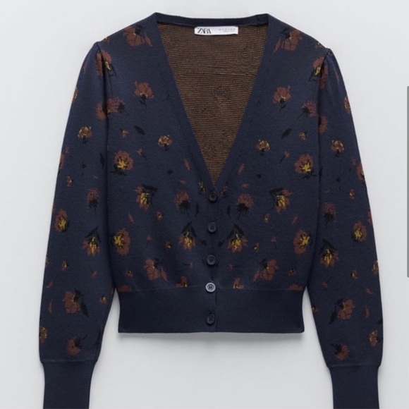 NWT Zara Crop Cardigan & Bralette - Picture 2 of 7